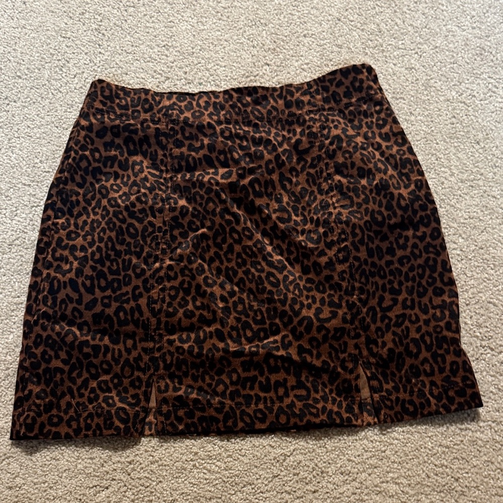 Cotton Candy Leopard Print Pencil Skirt